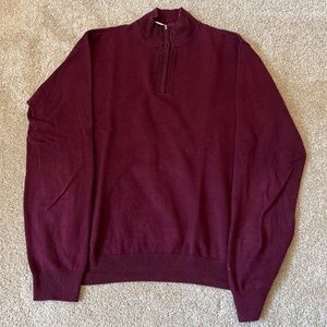 Mens Perry Ellis  1/2 zip sweater